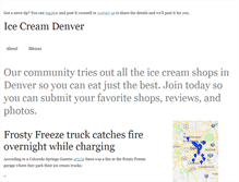 Tablet Screenshot of icecreamdenver.com